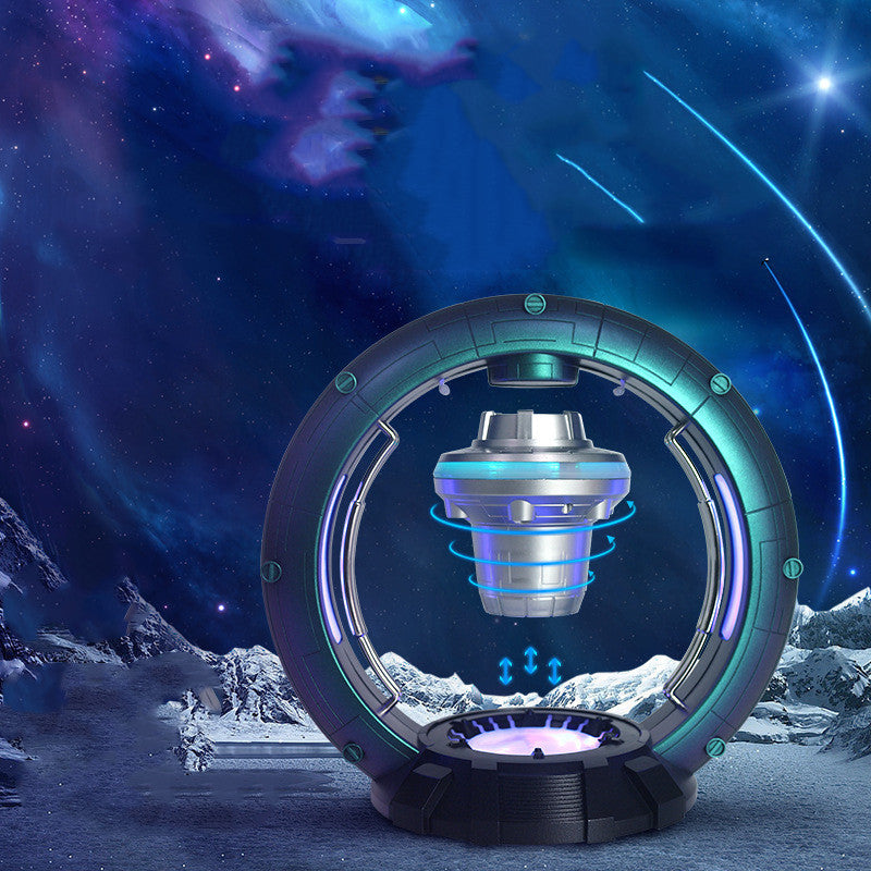 Magnetic Levitation Bluetooth Speaker Spaceship Globe Ornaments Hanging In Air Sound Automatic Balance Subwoofer Wireless Audio
